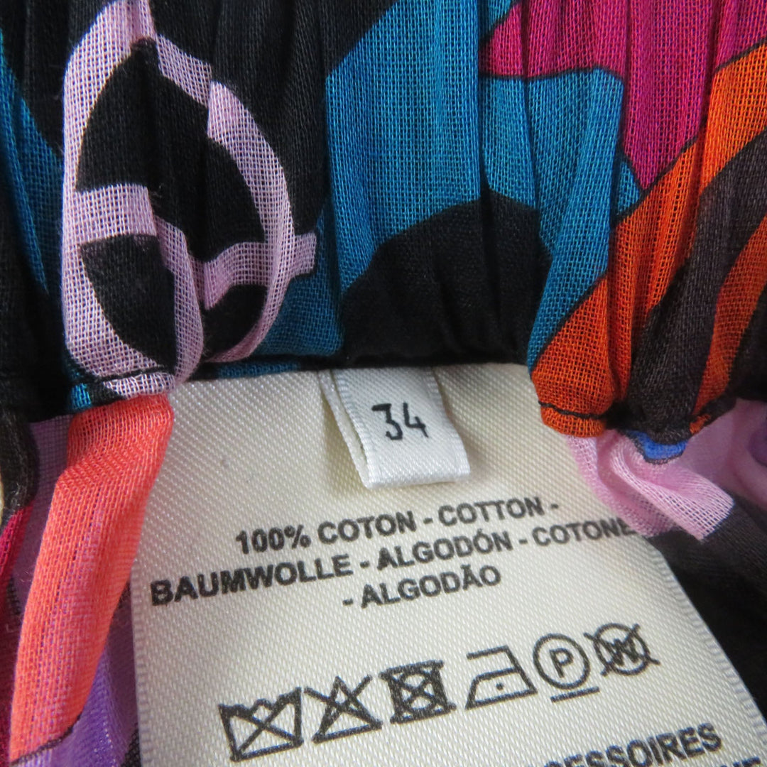 HERMES Pants Main: 100% cotton multicolor Women 34 Used Authentic