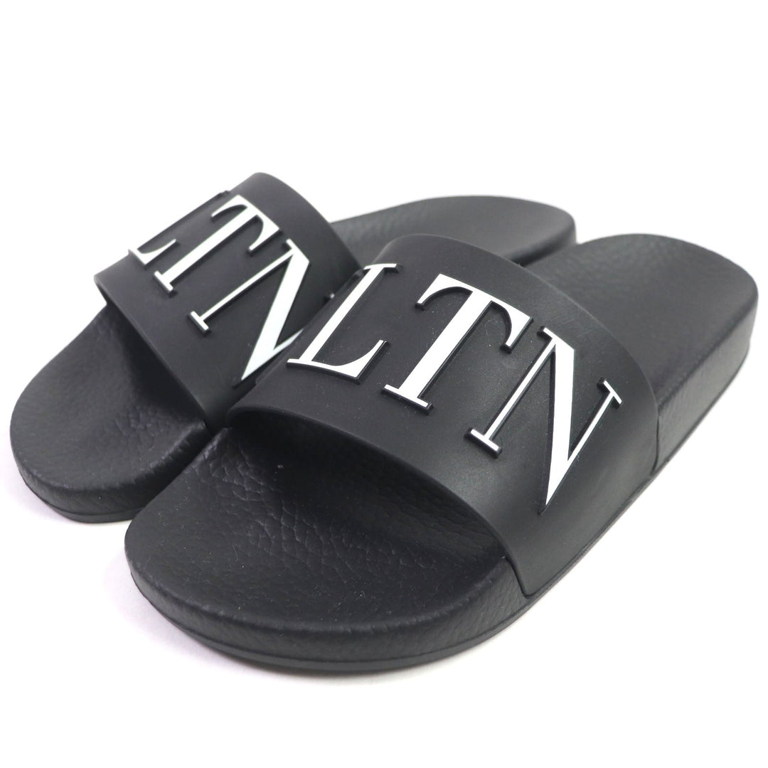 VALENTINO Sandals Main: Rubber, Main: Leather Black White VLTN Women 35 Used Authentic