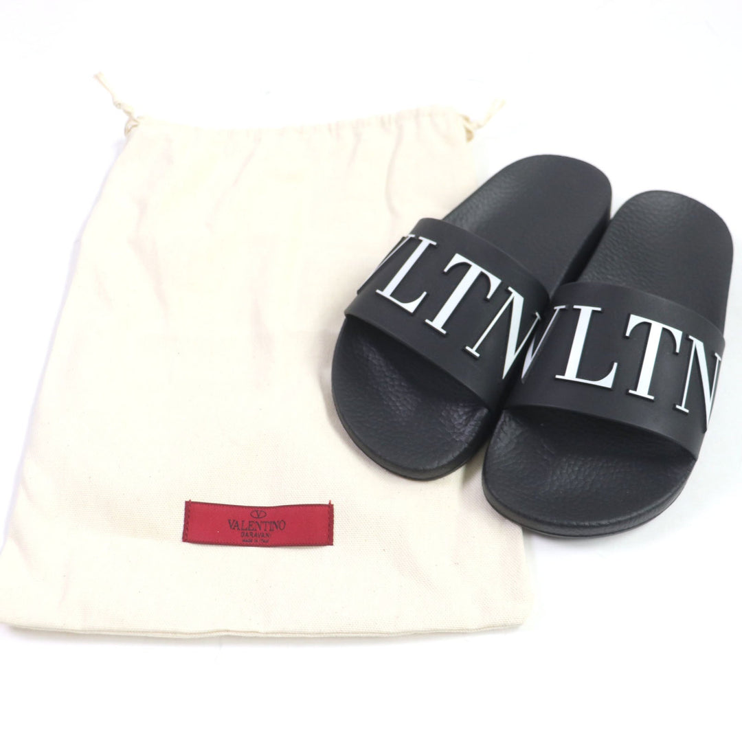 VALENTINO Sandals Main: Rubber, Main: Leather Black White VLTN Women 35 Used Authentic