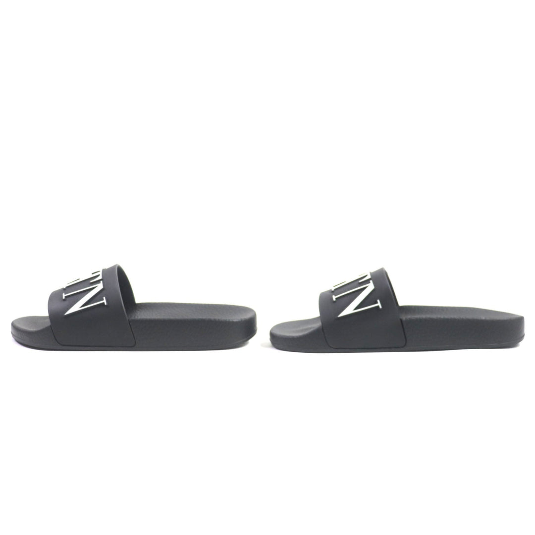 VALENTINO Sandals Main: Rubber, Main: Leather Black White VLTN Women 35 Used Authentic