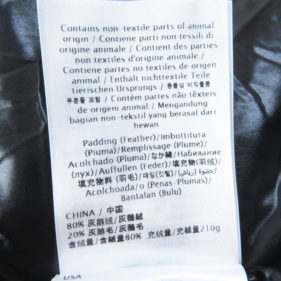 VALENTINO Down jacket UB3CN01P5LE Outer: 100% nylon, Lining: 100% nylon, Filling: 100% polyester, Filling: 80% down, Filling: 20% feather black Women 36 Used Authentic