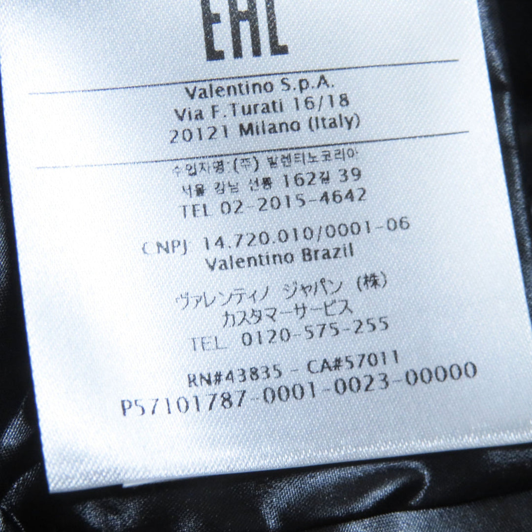 VALENTINO Down jacket UB3CN01P5LE Outer: 100% nylon, Lining: 100% nylon, Filling: 100% polyester, Filling: 80% down, Filling: 20% feather black Women 36 Used Authentic