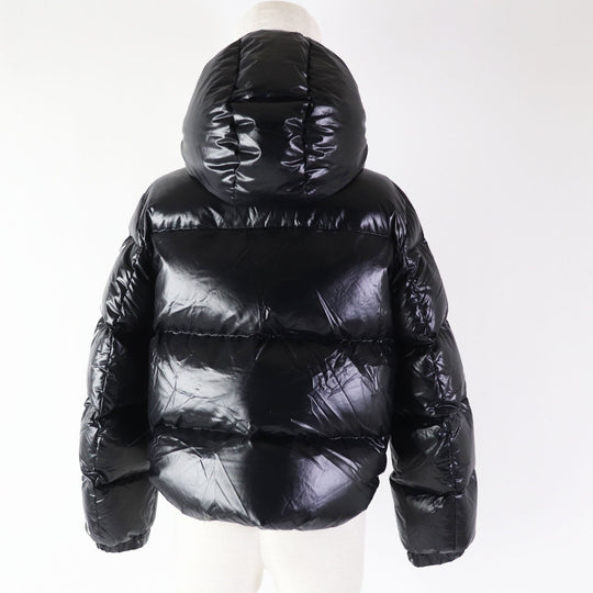 VALENTINO Down jacket UB3CN01P5LE Outer: 100% nylon, Lining: 100% nylon, Filling: 100% polyester, Filling: 80% down, Filling: 20% feather black Women 36 Used Authentic