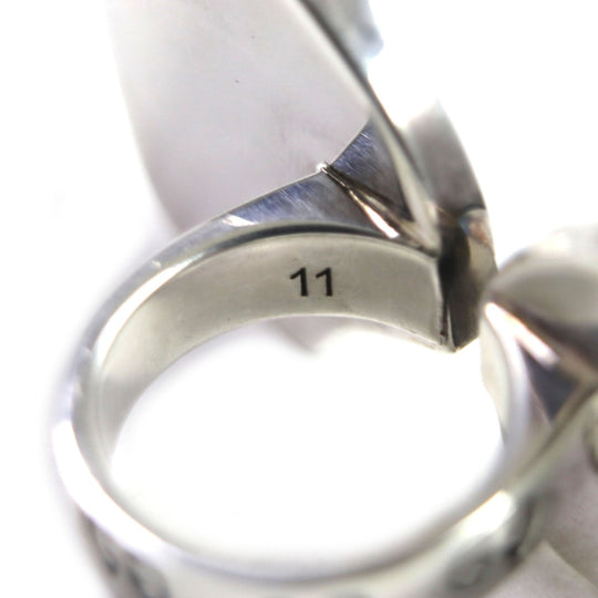 GUCCI Ring Main�FAG925 Pink Silver GHOST ghost Women 11 Used Authentic