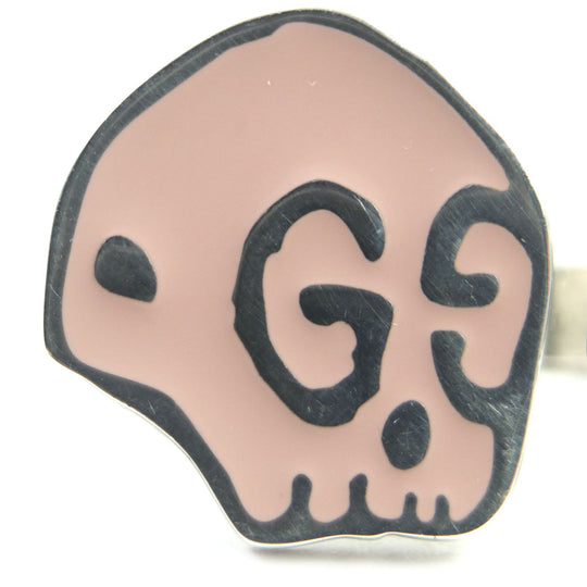 GUCCI Ring Main�FAG925 Pink Silver GHOST ghost Women 11 Used Authentic