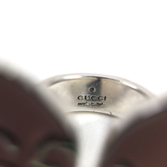 GUCCI Ring Main�FAG925 Pink Silver GHOST ghost Women 11 Used Authentic