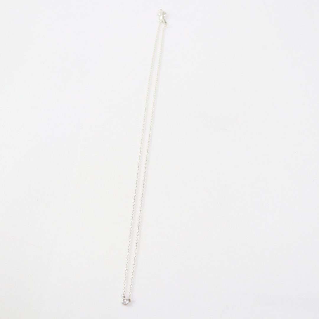 TIFFANY&Co. Necklace Main: SV925, Part: Diamond Silver By the yard Women Used Authentic