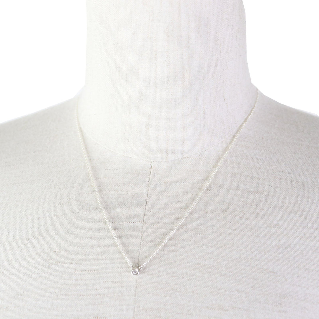 TIFFANY&Co. Necklace Main: SV925, Part: Diamond Silver By the yard Women Used Authentic