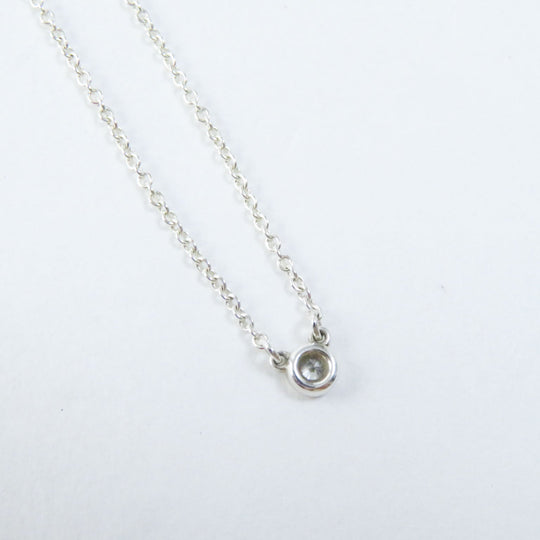 TIFFANY&Co. Necklace Main: SV925, Part: Diamond Silver By the yard Women Used Authentic