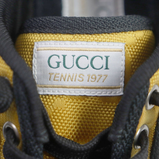 GUCCI Low cut sneakers 60110 Nylon yellow Sherry line Women 35.5 Used Authentic