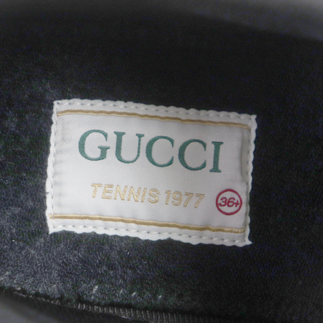 GUCCI Low cut sneakers 60110 Nylon yellow Sherry line Women 35.5 Used Authentic