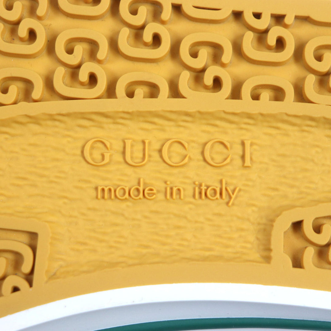 GUCCI Low cut sneakers 60110 Nylon yellow Sherry line Women 35.5 Used Authentic