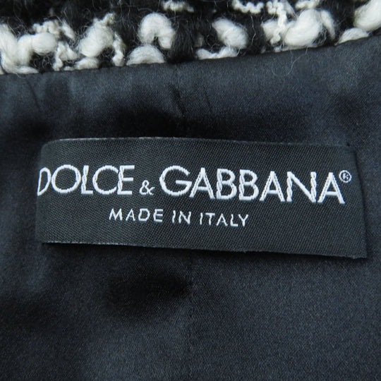 DOLCE&GABBANA ensemble Main: 78% wool, Main: 18% nylon, Main: 3% mohair, Main: 3% alpaca, Lining: 96% silk, : 3% alpaca Lining: 100% polyester black Women (Top) 36, (Bottom) 38 Used Authentic