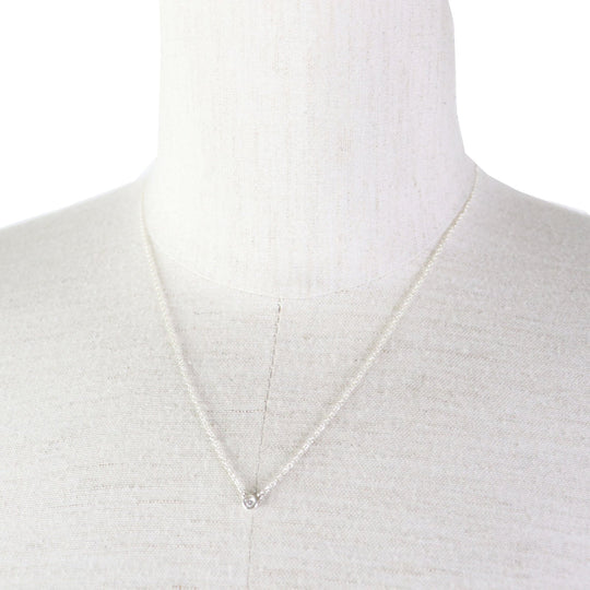 TIFFANY&Co. Necklace Main: SV925, Part: Diamond Silver By the yard Women Used Authentic