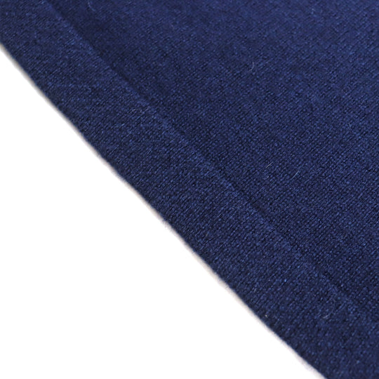 CHANEL Scarf 20C Main: 100% cashmere Navy Women Used Authentic
