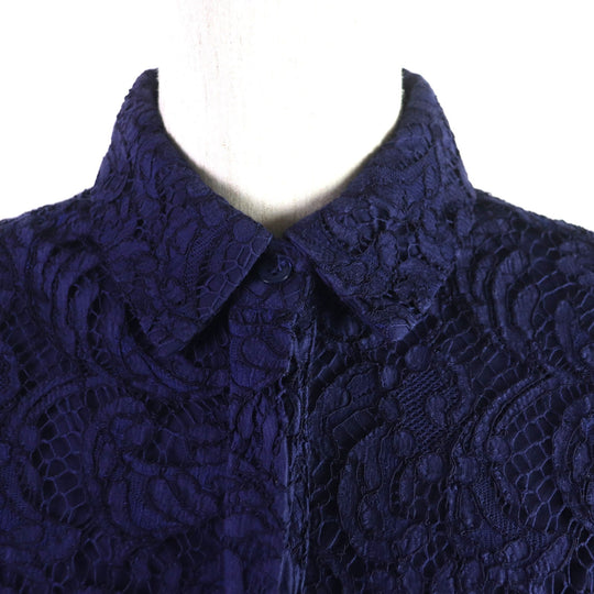 BURBERRY LONDON one piece Outer: 69% cotton, 22% viscose, 9% nylon; Lining: 100% polyester Navy Women 36 Used Authentic