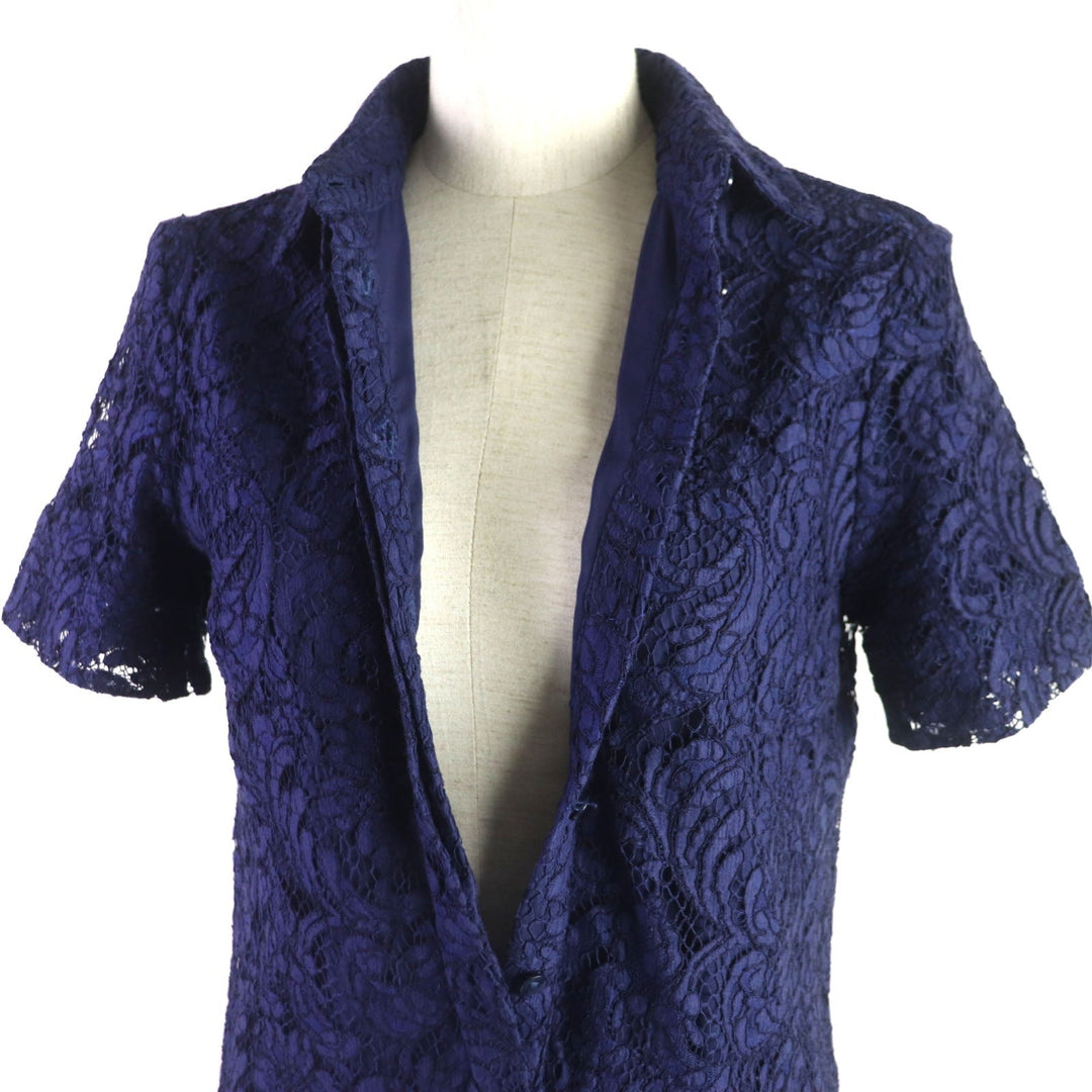 BURBERRY LONDON one piece Outer: 69% cotton, 22% viscose, 9% nylon; Lining: 100% polyester Navy Women 36 Used Authentic