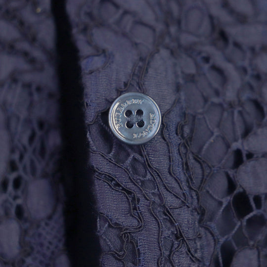 BURBERRY LONDON one piece Outer: 69% cotton, 22% viscose, 9% nylon; Lining: 100% polyester Navy Women 36 Used Authentic