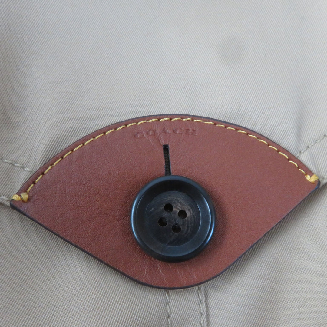 COACH trench coat F76255 cotton beige SP