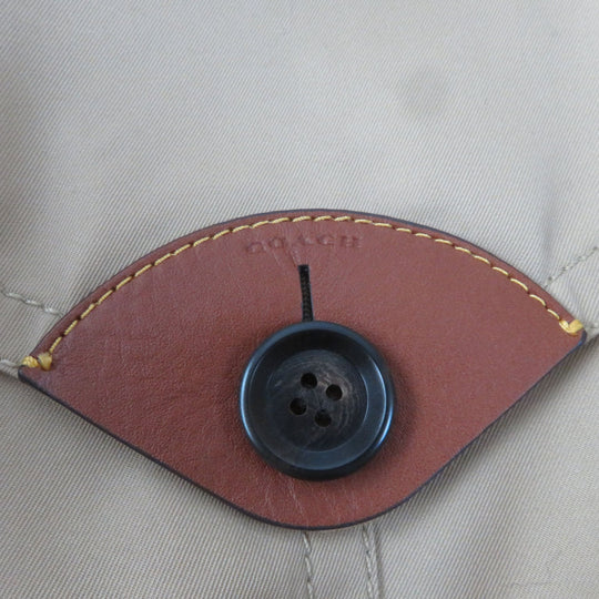 COACH trench coat F76255 cotton beige SP