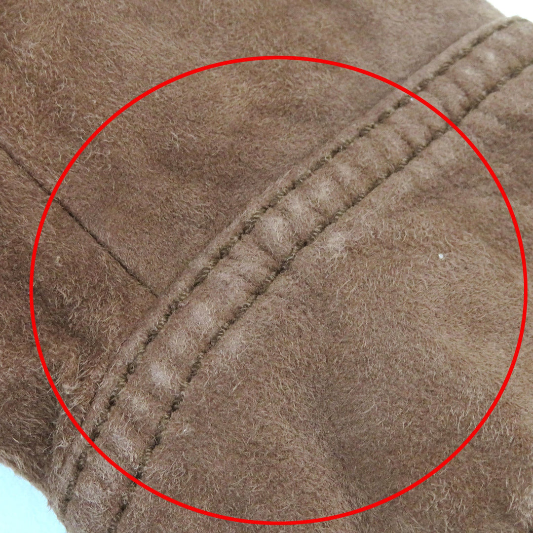 GUCCI leather jacket Main: Suede Brown mens 50 Used Authentic