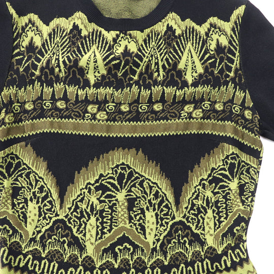 VALENTINO one piece Main: 67% rayon, Main: 26% silk, Main: 7% polyester Black green Women S Used Authentic