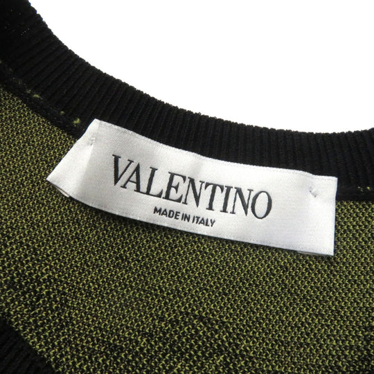 VALENTINO one piece Main: 67% rayon, Main: 26% silk, Main: 7% polyester Black green Women S Used Authentic