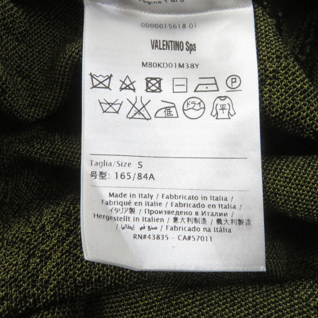 VALENTINO one piece Main: 67% rayon, Main: 26% silk, Main: 7% polyester Black green Women S Used Authentic