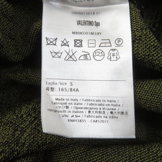 VALENTINO one piece Main: 67% rayon, Main: 26% silk, Main: 7% polyester Black green Women S Used Authentic