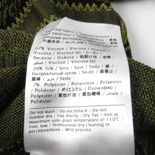 VALENTINO one piece Main: 67% rayon, Main: 26% silk, Main: 7% polyester Black green Women S Used Authentic