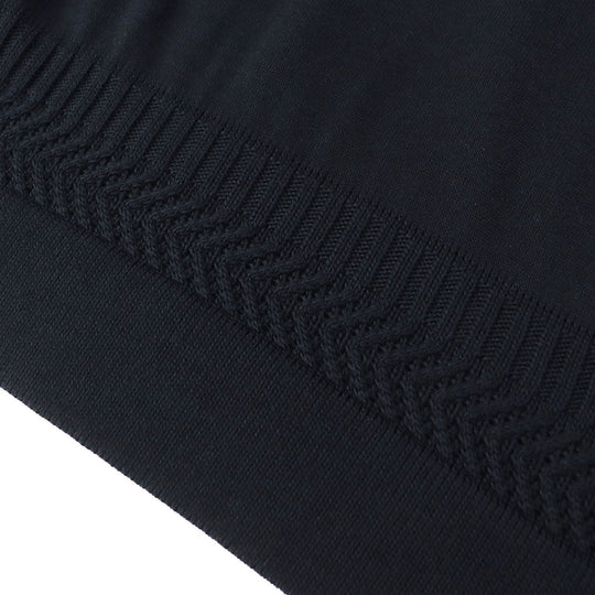 HERMES one piece Main: 55% silk, Main: 45% cotton black Women 38 Used Authentic