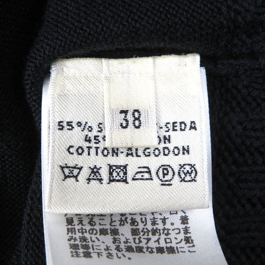 HERMES one piece Main: 55% silk, Main: 45% cotton black Women 38 Used Authentic