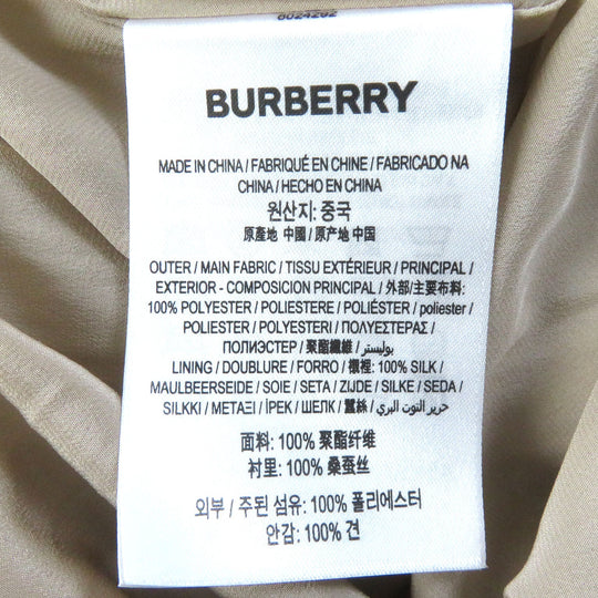 BURBERRY Pleated skirt 8024292 Main: 100% polyester, Lining: 100% silk Beige type Women 36 Used Authentic