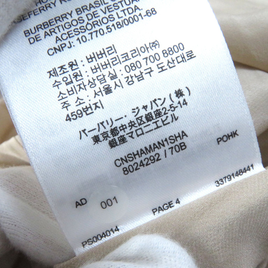 BURBERRY Pleated skirt 8024292 Main: 100% polyester, Lining: 100% silk Beige type Women 36 Used Authentic