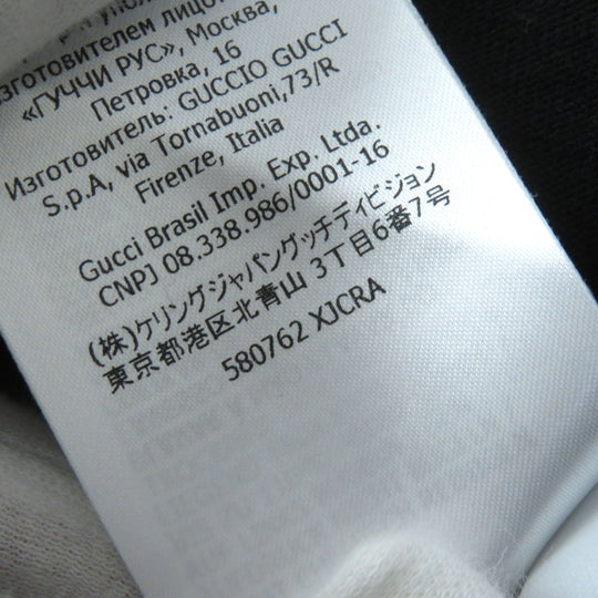 GUCCI Short sleeve T-shirt 580762 Main: 100% cotton black Women XS Used Authentic