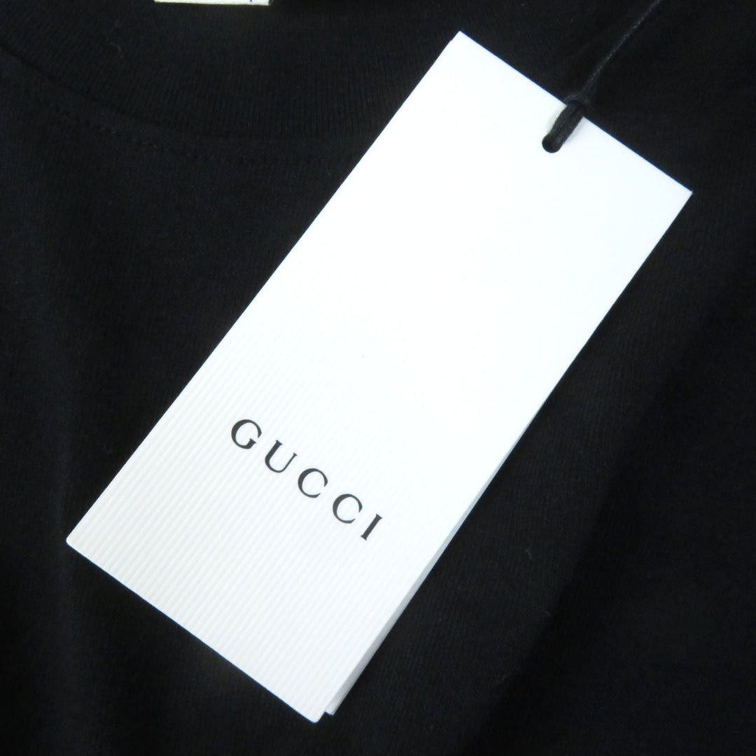 GUCCI Short sleeve T-shirt 580762 Main: 100% cotton black Women XS Used Authentic