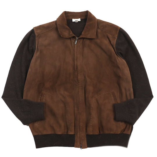 Brioni Blouson cashmere, suede Brown mens XXL Used Authentic