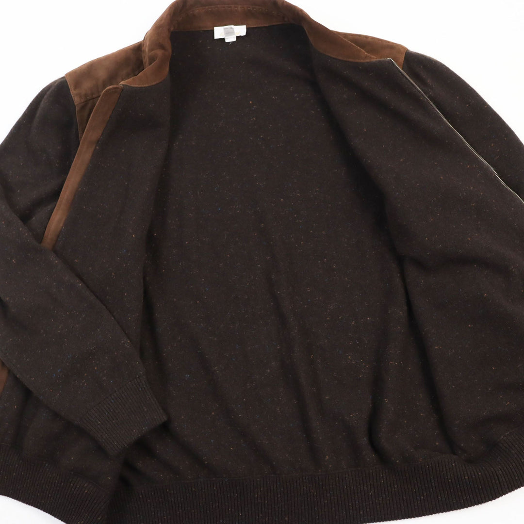 Brioni Blouson cashmere, suede Brown mens XXL Used Authentic