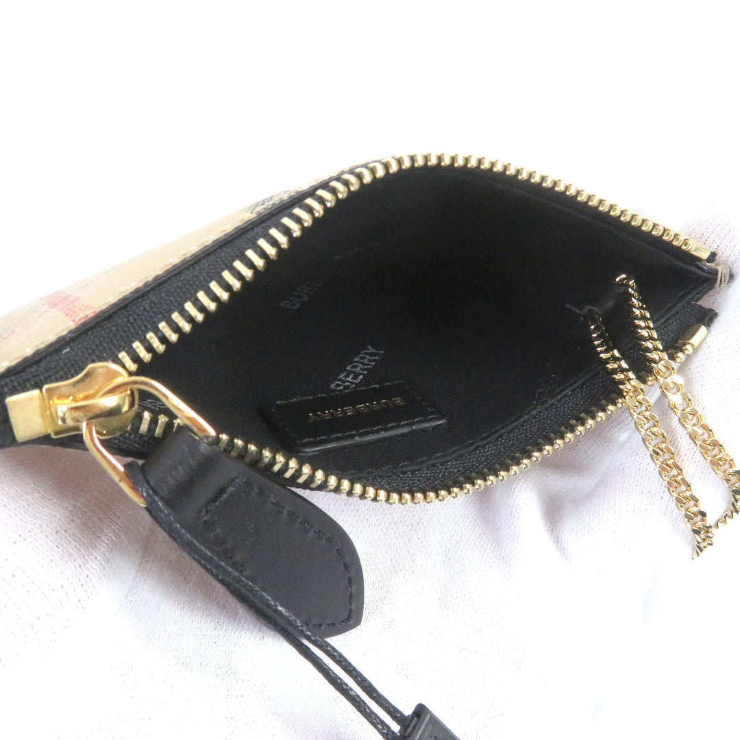 BURBERRY Coin case 8058472 Leather, PVCArchive Beige mens Used Authentic