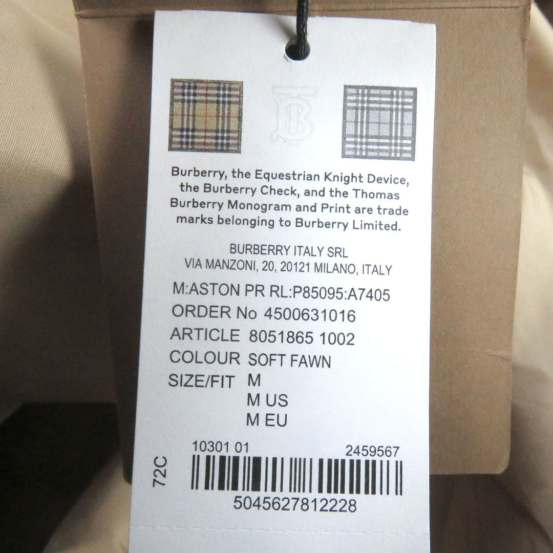 BURBERRY Blouson 8051865 Main: 59% cotton, Main: 41% nylon, Part: 100% leather beige mens M Used Authentic