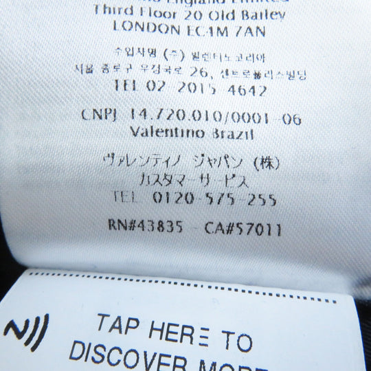 VALENTINO coat WB3CA5U515E Outer: 90% wool, Outer: 10% cashmere, Lining: 50% cotton, Lining: 50% polyester, Pocket lining: 100% cupra Dark navy Women 42 Used Authentic