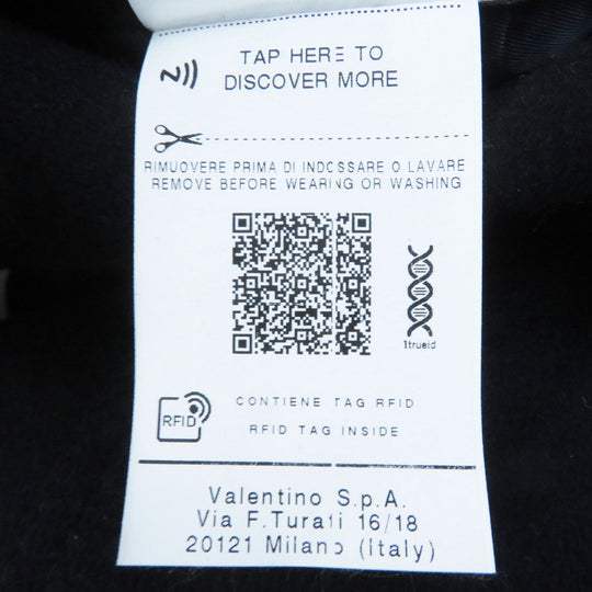 VALENTINO coat WB3CA5U515E Outer: 90% wool, Outer: 10% cashmere, Lining: 50% cotton, Lining: 50% polyester, Pocket lining: 100% cupra Dark navy Women 42 Used Authentic