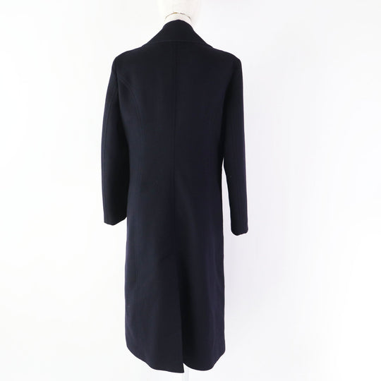 VALENTINO coat WB3CA5U515E Outer: 90% wool, Outer: 10% cashmere, Lining: 50% cotton, Lining: 50% polyester, Pocket lining: 100% cupra Dark navy Women 42 Used Authentic