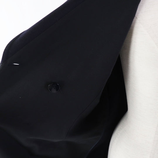 VALENTINO coat WB3CA5U515E Outer: 90% wool, Outer: 10% cashmere, Lining: 50% cotton, Lining: 50% polyester, Pocket lining: 100% cupra Dark navy Women 42 Used Authentic