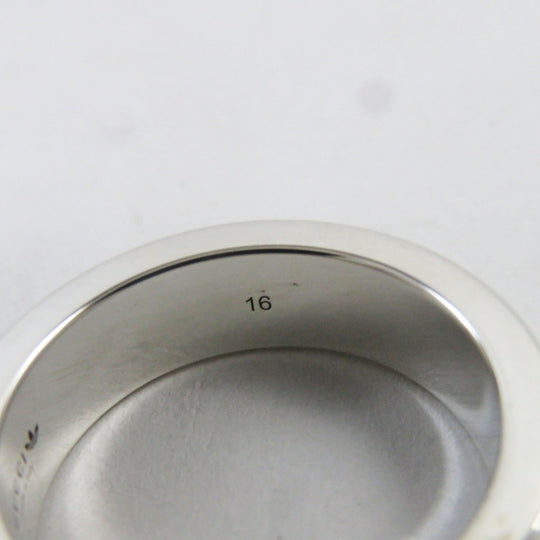 GUCCI Ring 702764 Main�FAG925 Silver Engraving Ring mens 16 Used Authentic