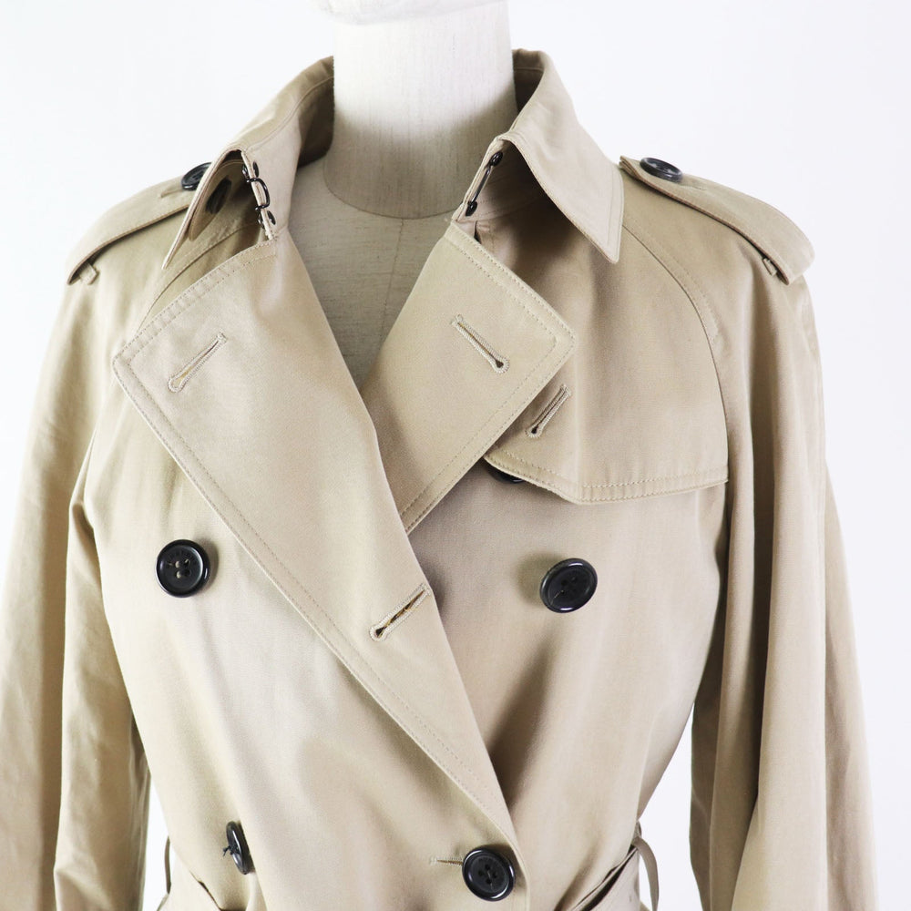 BURBERRY LONDON trench coat B1A83-100-51 Outer: 100% cotton, Lining: Cotton, Lining: Cupra, Accessories: Cowhide Lining: 100% wool Lining (separate fabric): 100% cupra beige Women 42 Used Authentic