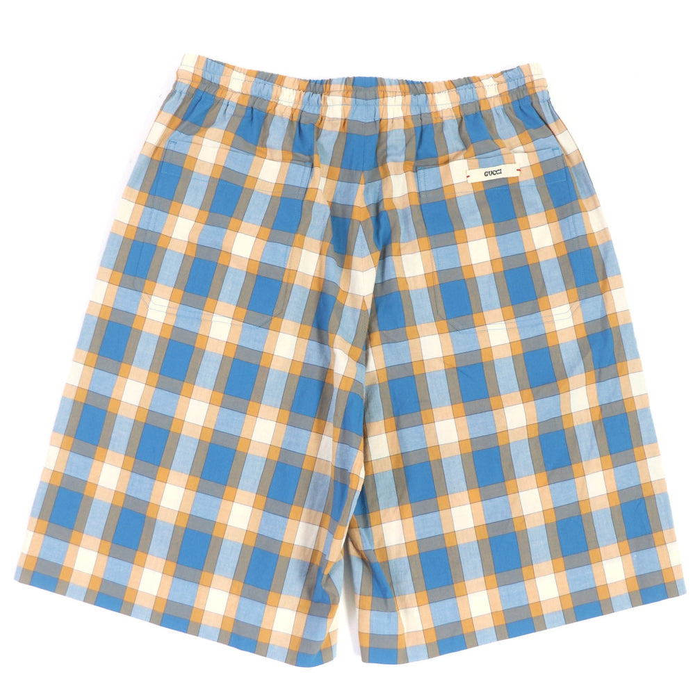 GUCCI Shorts 654859 Main: 100% cotton, Part: 100% polyester Orange blue mens 48 Used Authentic