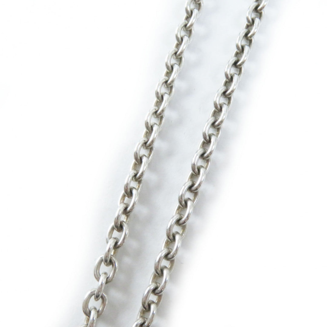 GUCCI Necklace 190484-J8400-8106 Main�FAG925 Silver Interlocking Double G mens(Unisex) Used Authentic