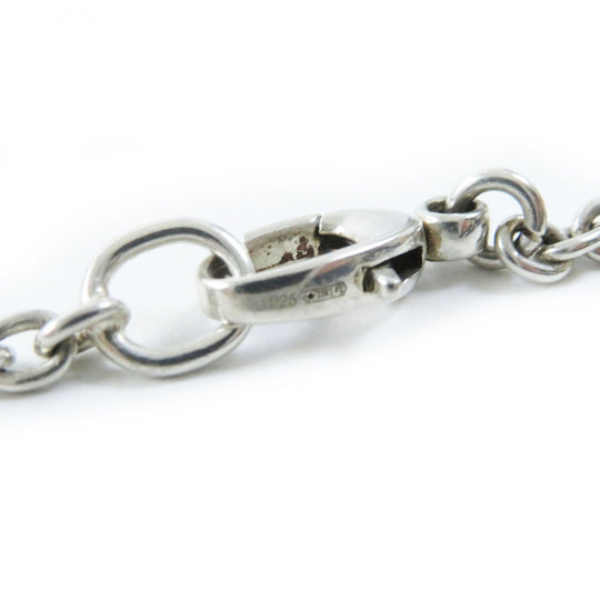 GUCCI Necklace 190484-J8400-8106 Main�FAG925 Silver Interlocking Double G mens(Unisex) Used Authentic