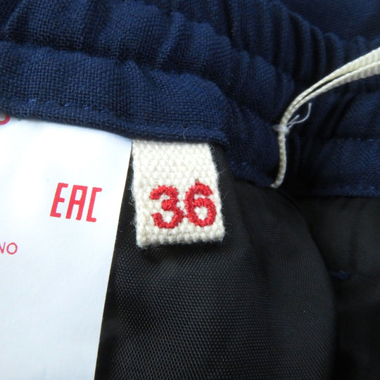 MARNI Cropped pants PAMA0317U0 Outer: 100% wool, Lining: 100% rayon, Part: 100% cotton Navy Women 36 Used Authentic